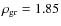 $\rho_{\rm gr} = 1.85$