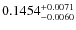 $0.1454^{\rm +0.0071}_{-0.0060}$