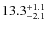 $13.3^{\rm +1.1}_{-2.1}$