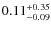 $0.11^{\rm +0.35}_{-0.09}$
