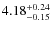 $4.18^{\rm +0.24}_{-0.15}$