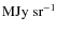 ${\rm MJy~sr^{-1}}$