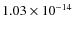 $1.03\times10^{-14}$