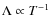 $\Lambda\propto T^{-1}$