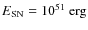 $E_{\rm SN}=10^{51}{~\rm erg}$