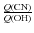 $\frac{Q{\rm (CN)}}{Q{\rm (OH)}}$