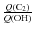 $\frac{Q{\rm (C_{2})}}{Q{\rm (OH)}}$