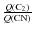 $\frac{Q{\rm (C_{2})}}{Q{\rm (CN)}}$