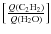 $\left[\frac{Q{\rm (C_{2}H_{2})}}{Q{\rm (H_{2}O)}}\right]$