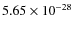 $5.65\times10^{-28}$