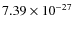$7.39\times10^{-27}$