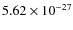 $5.62\times10^{-27}$