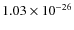 $1.03\times10^{-26}$