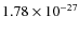 $1.78\times10^{-27}$