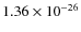 $1.36\times10^{-26}$