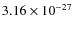 $3.16\times10^{-27}$