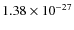 $1.38\times10^{-27}$
