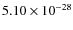$5.10\times10^{-28}$