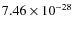 $7.46\times10^{-28}$