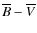 $\overline{B}-\overline{V}$
