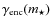 $\gamma_{{\rm enc}}(m_{\star})$