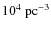 $10^4~{\rm pc}^{-3}$
