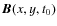 $\vec{B}(x,y,t_0)$