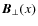 $\vec{B}_\perp (x)$