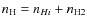 $n_{\rm H}=n_{H {\sc i}}+n_{\rm H2}$