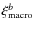 $\xi_{\rm macro}^b$