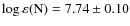 $\log\varepsilon({\rm N})=7.74 \pm 0.10$