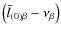 $\left(\bar{l}_{\left(0 \right) \beta}-\nu_{\beta}\right)$