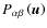 $P_{\alpha\beta} \left({\vec u} \right)$