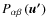 $P_{\alpha\beta}\left(\vec{u'}\right)$