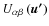 $U_{\alpha\beta}\left(\vec{u'}\right)$