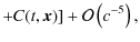 $\displaystyle +C(t,{\vec x})]+\mathcal{O}\left(c^{-5}\right),$