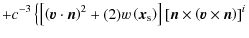 $\displaystyle +c^{-3}\left\{ \left[\left(\vec{v}\cdot\vec{n}\right)^{2}+ (2) w\...
...t)\right]\left[\vec{n}\times\left(\vec{v}\times\vec{n}\right)\right]^{i}\right.$