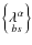 $\left\{\mathop{\lambda^{\alpha}}\limits_{bs}\right\}$