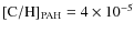 $[{\rm C/H}]_{\rm PAH}
= 4\times10^{-5}$