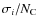 $\sigma_{i}/N_{\rm C}$