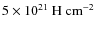 $\rm 5\times 10^{21}~H~cm^{-2}$