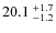 $20.1~^{\rm +1.7}_{-1.2}$