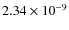 $2.34\times 10^{-9}$
