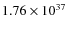 $1.76\times 10^{37}$