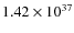 $1.42\times 10^{37}$