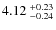 $4.12~^{\rm +0.23}_{-0.24}$