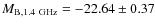 $M_{\rm B,1.4~GHz}=-22.64 \pm 0.37$