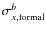 $\sigma_{x,\rm formal}^{{b}}$