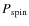 $P_{\rm spin}$