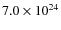 $7.0\times10^{24}$